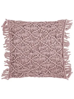Magma Heimtex Kissen & Kissenhüllen<Kissenhülle "Fringe" in Rosa - (L)45 x (B)45 cm