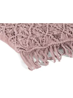Magma Heimtex Kissen & Kissenhüllen<Kissenhülle "Fringe" in Rosa - (L)45 x (B)45 cm
