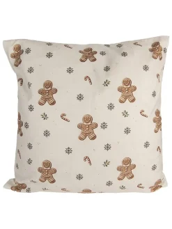 Clayre & Eef Kissen & Kissenhüllen<Kissenhülle in Beige/ Braun - (L)45 x (B)45 cm
