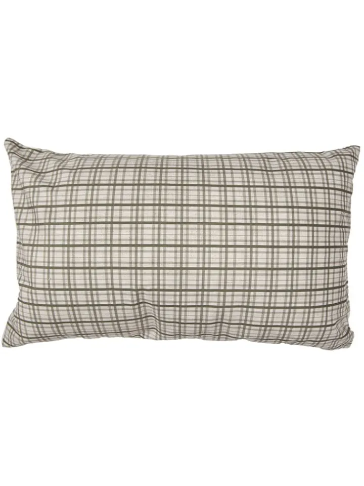 Clayre & Eef Kissen & Kissenhüllen<Kissenhülle in Beige/ Grün - (L)50 x (B)30 cm