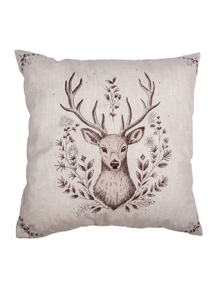 Clayre & Eef Kissen & Kissenhüllen<Kissenhülle in Braun - (L)45 x (B)45 cm