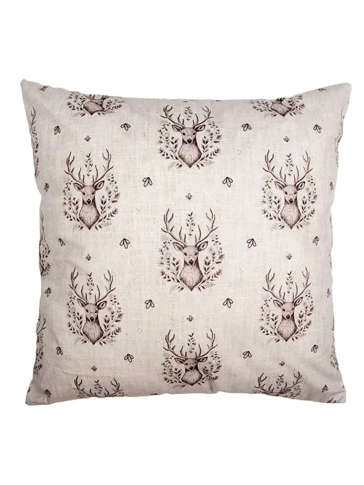 Clayre & Eef Kissen & Kissenhüllen<Kissenhülle in Braun - (L)45 x (B)45 cm