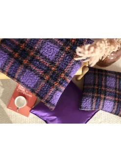 Magma Heimtex Kissen & Kissenhüllen<Kissenhülle "Kerry" in Lila - (L)50 x (B)50 cm