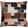 Magma Heimtex Kissen & Kissenhüllen<Kissenhülle "Okrio" in Braun/ Schwarz - (L)45 x (B)45 cm