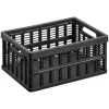 NHG Kisten & Körbe<Kiste in Schwarz - (B)23,9 x (H)10,9 x (T)17,6 cm
