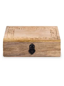 Homla Kisten & Körbe<Kiste "Sombre" in Beige - (B)22 x (H)8 x (T)14 cm