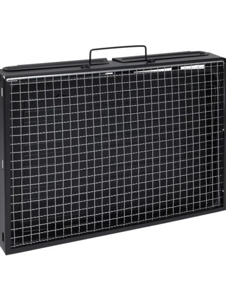 PROGARDEN Grillen<Klappbarer Holzkohlegrill in schwarz