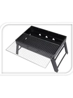 PROGARDEN Grillen<Klappbarer Holzkohlegrill in schwarz