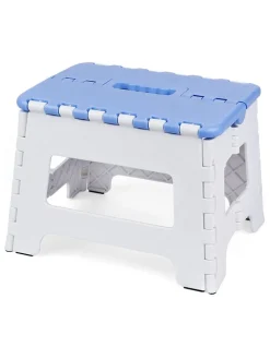 Jolly Sitzmöbel<Klapphocker in Weiß/ Blau - (B)21 x (H)30 x (T)21 cm