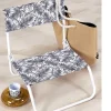 Garden Spirit Gartenmöbel<Klappstuhl "Chaise" in Schwarz/ Weiß - (B)52 x (H)37 x (T)50,5 cm
