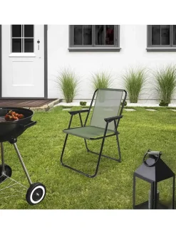 Garden Spirit Gartenmöbel<Klappstuhl ''Pliante'' in Khaki - (B)51 x (H)75 x (T)60 cm