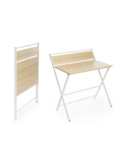 InnovaGoods Tische<Klapptisch in Beige/ Weiß - (B)60 x (H)84 x (T)97 cm