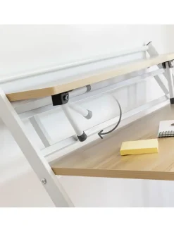 InnovaGoods Tische<Klapptisch in Beige/ Weiß - (B)60 x (H)84 x (T)97 cm