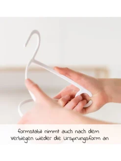 LaLoona Babymöbel<Kleiderbügel für Babys und Kinder (22 Stück) in weiss
