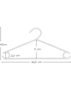 LaLoona Babymöbel<Kleiderbügel für Babys und Kinder (22 Stück) in weiss