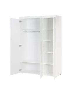 roba Garderoben<Kleiderschrank Kimi 3-türig mit Softclose, Kleiderstange & Metallgriffen