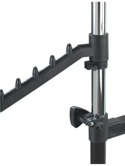 Wenko Garderoben<Kleiderstange "All In" in Schwarz/ Chrom - (B)89,5 x (H)169 x (T)43 cm