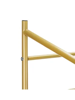 relaxdays Garderoben<Kleiderständer in Gold - (B)78 x (H)161 x (T)36 cm