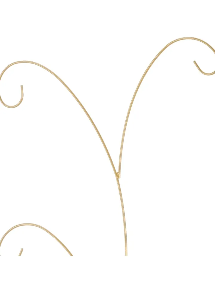 relaxdays Garderoben<Kleiderständer in Gold - (B)78 x (H)161 x (T)36 cm