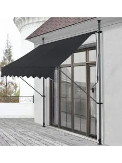 pro.tec Gartenmöbel<Klemmmarkise in Schwarz (B)150cm