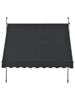 pro.tec Gartenmöbel<Klemmmarkise in Schwarz (B)150cm