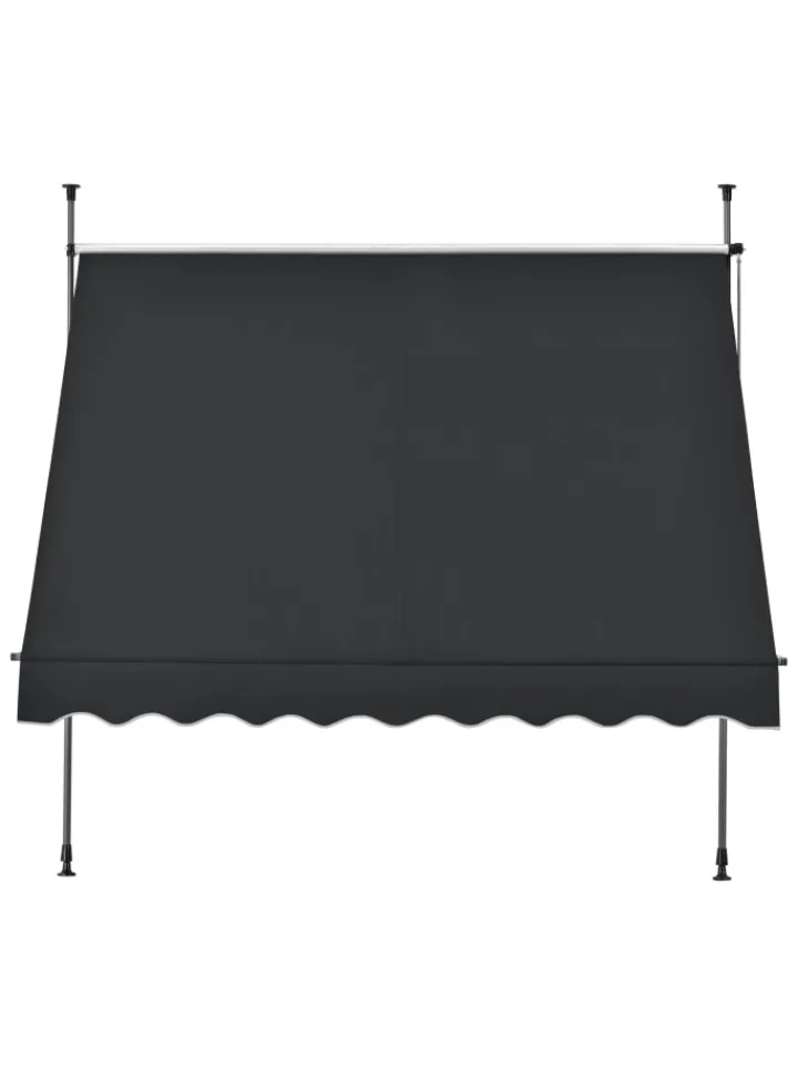 pro.tec Gartenmöbel<Klemmmarkise in Schwarz (B)150cm