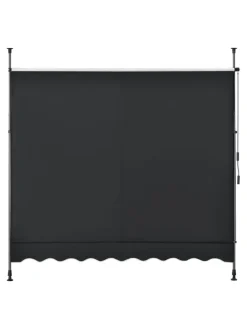 pro.tec Gartenmöbel<Klemmmarkise in Schwarz (B)150cm