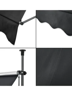 pro.tec Gartenmöbel<Klemmmarkise in Schwarz (B)150cm
