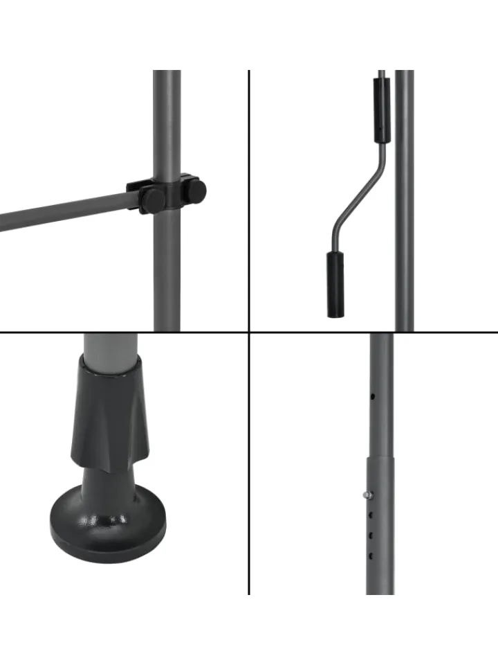 pro.tec Gartenmöbel<Klemmmarkise in Schwarz (B)150cm