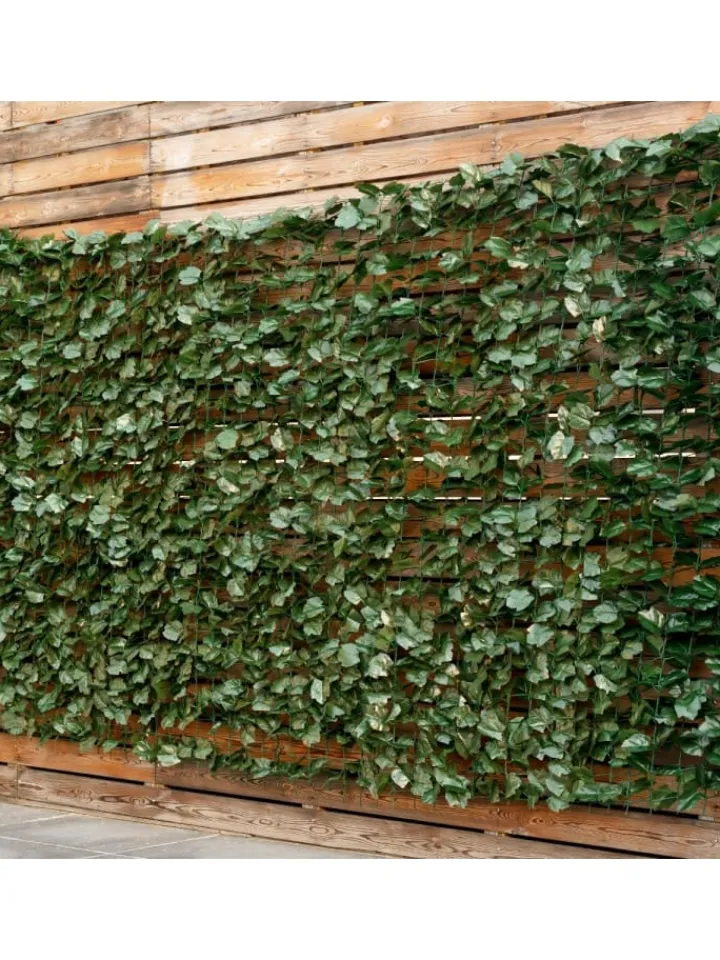 COSTWAY Gartendekoration<Künstlich Pflanzenwand 150x240cm in Grün