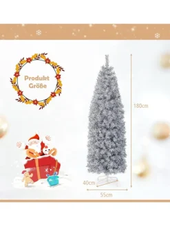 COSTWAY Künstliche Weihnachtsbäume<Künstlicher Weihnachtsbaum LED in Weiß