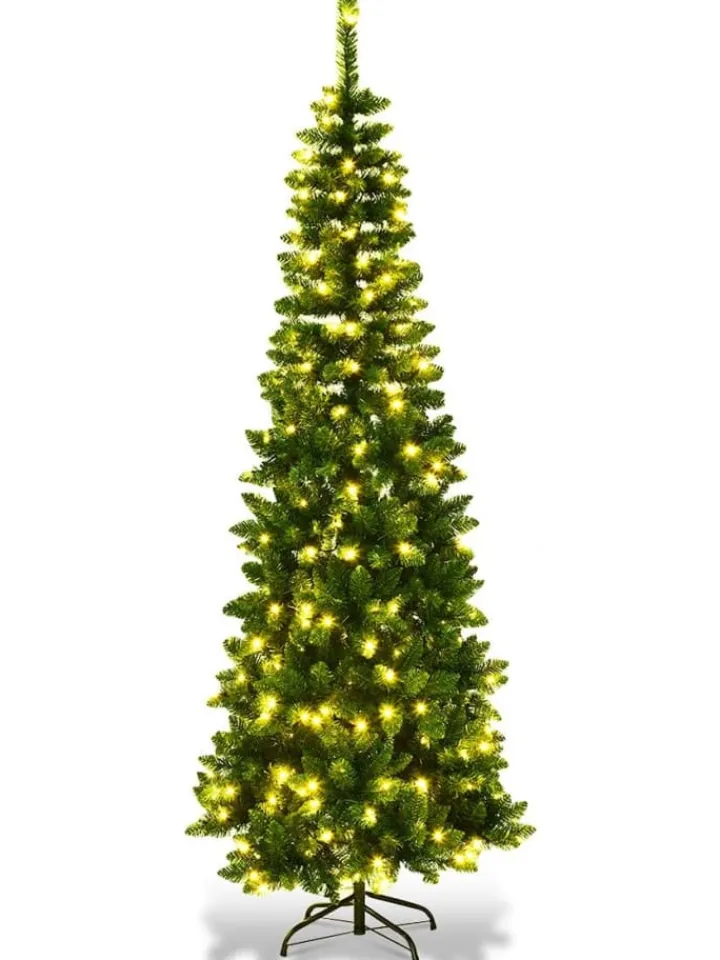 COSTWAY Künstliche Weihnachtsbäume<Künstlicher Weihnachtsbaum LED in Grün