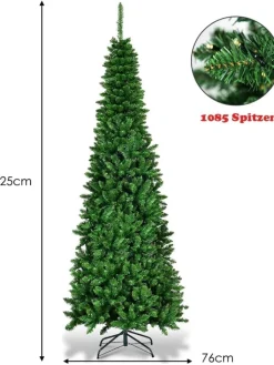 COSTWAY Künstliche Weihnachtsbäume<Künstlicher Weihnachtsbaum LED in Grün