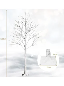 COSTWAY Künstliche Weihnachtsbäume<Künstlicher Weihnachtsbaum LED in Weiß