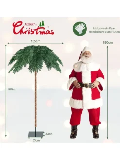 COSTWAY Künstliche Weihnachtsbäume<Künstlicher Weihnachtsbaum LED in Grün