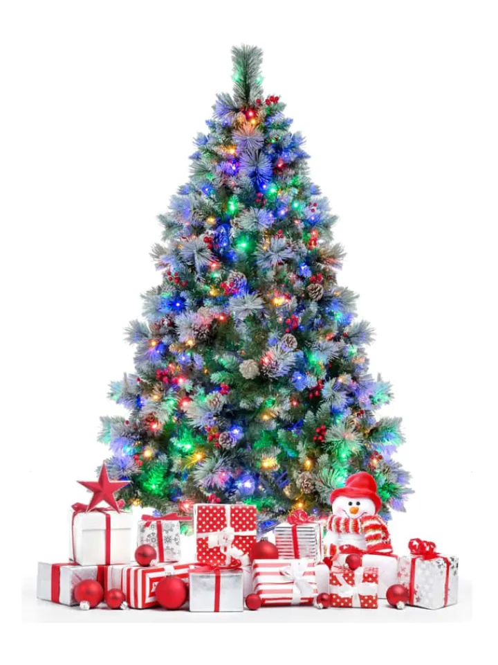 COSTWAY Künstliche Weihnachtsbäume<Künstlicher Weihnachtsbaum LED in Grün