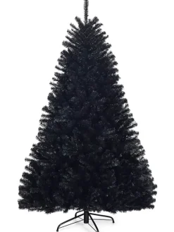COSTWAY Künstliche Weihnachtsbäume<Künstlicher Weihnachtsbaum in Schwarz