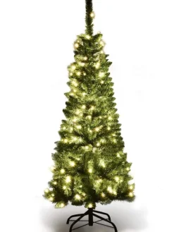 COSTWAY Künstliche Weihnachtsbäume<Künstlicher Weihnachtsbaum LED in Grün