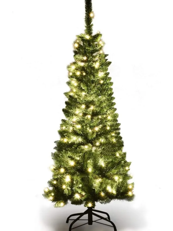 COSTWAY Künstliche Weihnachtsbäume<Künstlicher Weihnachtsbaum LED in Grün