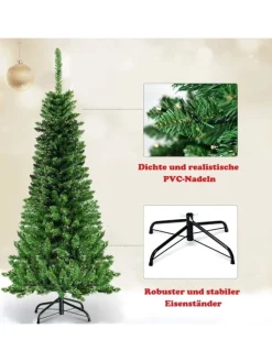 COSTWAY Künstliche Weihnachtsbäume<Künstlicher Weihnachtsbaum LED in Grün
