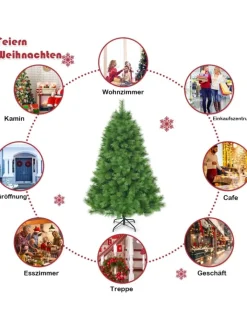 COSTWAY Künstliche Weihnachtsbäume<Künstlicher Weihnachtsbaum in Grün