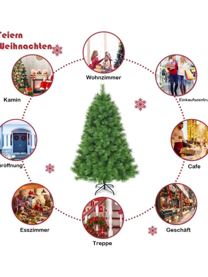 COSTWAY Künstliche Weihnachtsbäume<Künstlicher Weihnachtsbaum in Grün