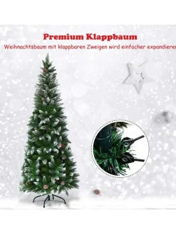 COSTWAY Künstliche Weihnachtsbäume<Künstlicher Weihnachtsbaum in Grün