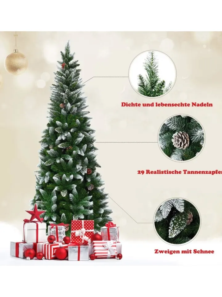 COSTWAY Künstliche Weihnachtsbäume<Künstlicher Weihnachtsbaum in Grün