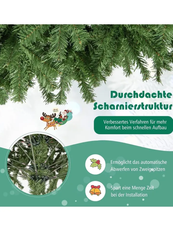 COSTWAY Künstliche Weihnachtsbäume<Künstlicher Weihnachtsbaum in Grün