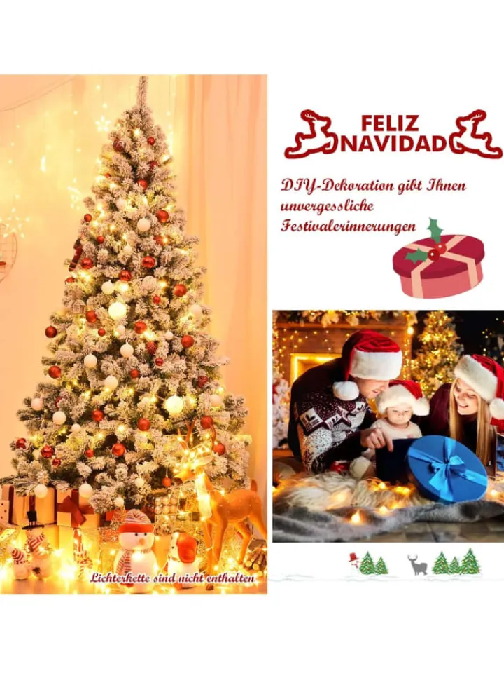 COSTWAY Künstliche Weihnachtsbäume<Künstlicher Weihnachtsbaum in Grün