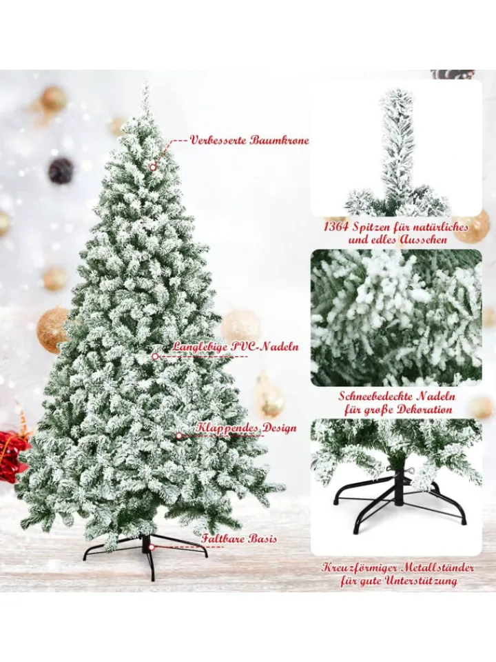 COSTWAY Künstliche Weihnachtsbäume<Künstlicher Weihnachtsbaum in Grün