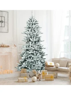 COSTWAY Künstliche Weihnachtsbäume<Künstlicher Weihnachtsbaum in Weiß