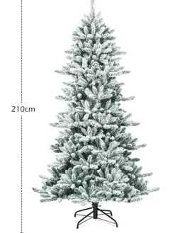 COSTWAY Künstliche Weihnachtsbäume<Künstlicher Weihnachtsbaum in Weiß
