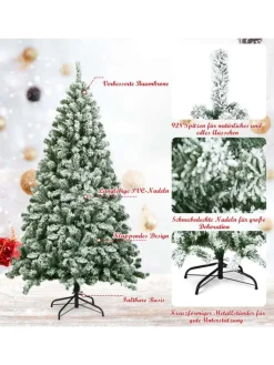 COSTWAY Künstliche Weihnachtsbäume<Künstlicher Weihnachtsbaum in Grün